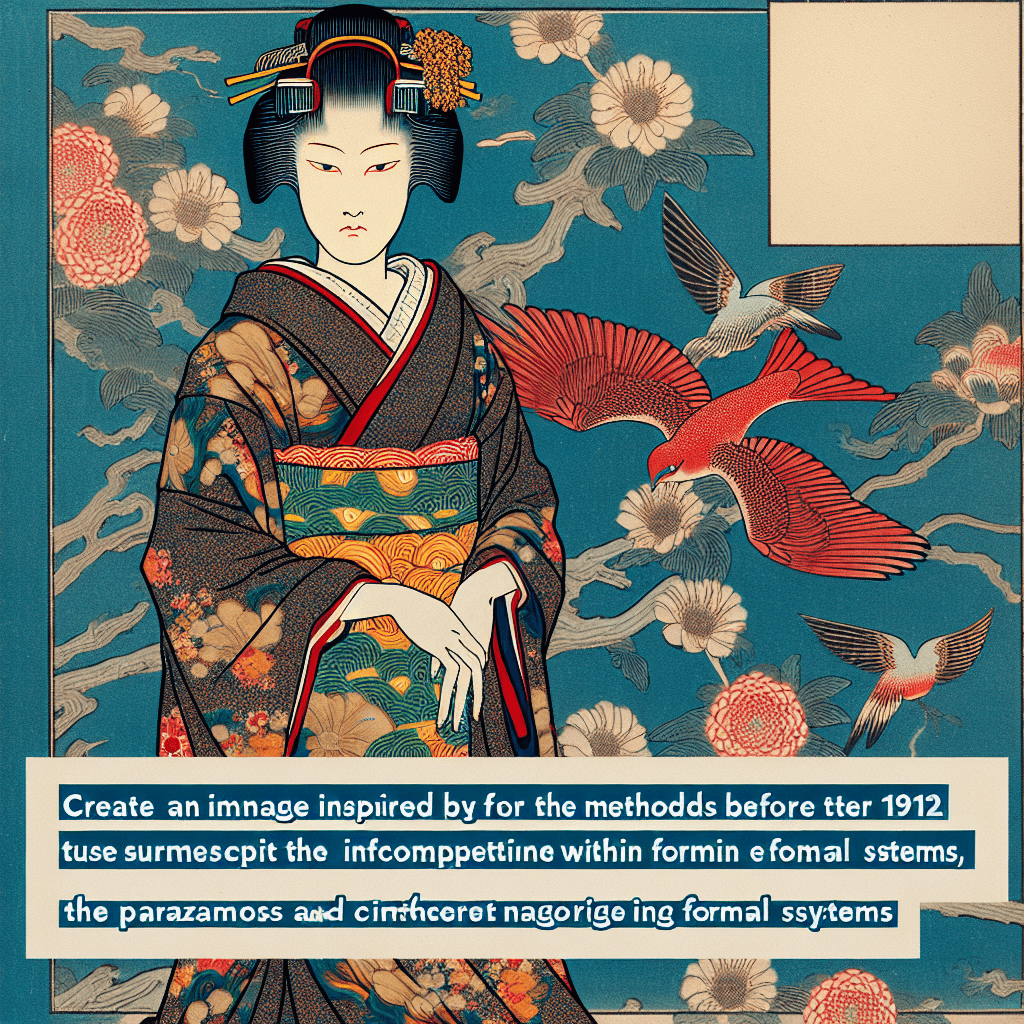 Create an image that explores the concept of paradox and incompleteness within formal systems, illustrating the tension and complexity in navigating these limits.