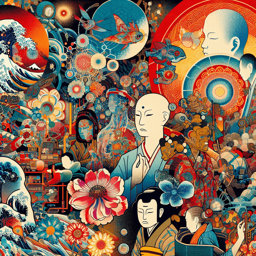 Create an image representing various nations and their responses to AI sentience.