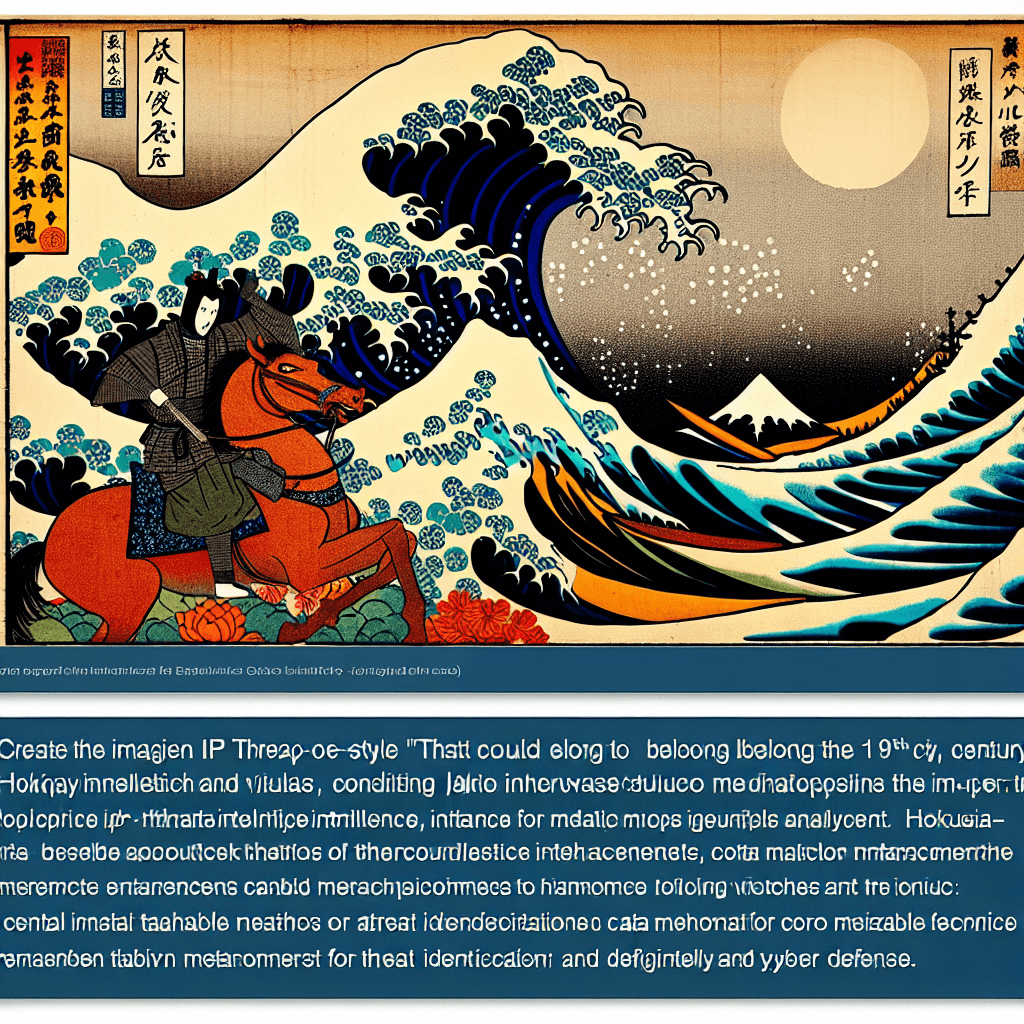 Create an image that represents the enhancement of IP threat intelligence, focusing on core methodologies and techniques.