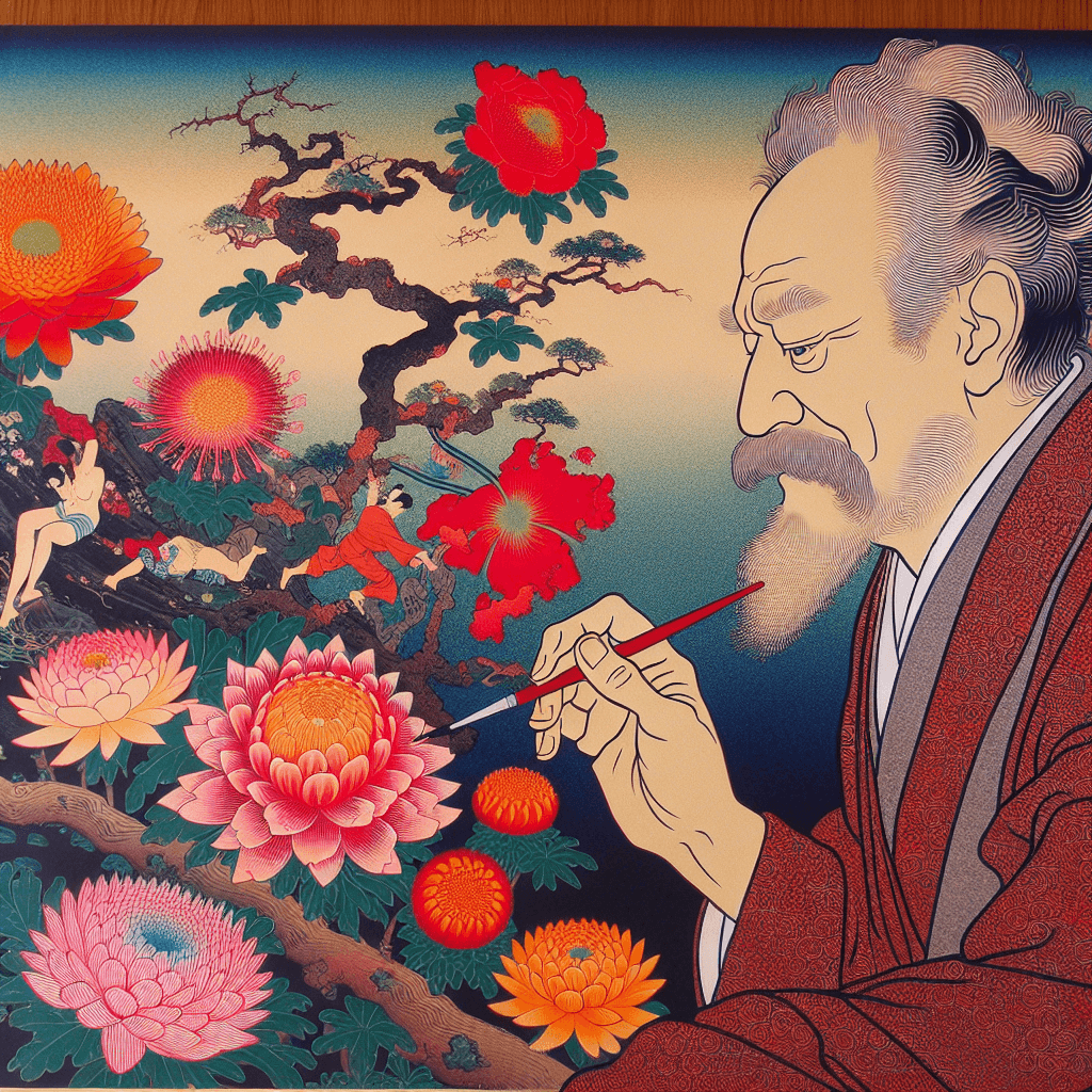 Create an image that represents Martin Heidegger's concept of 'Dasein' and 'the Question of Being' from his work 'Being and Time'.