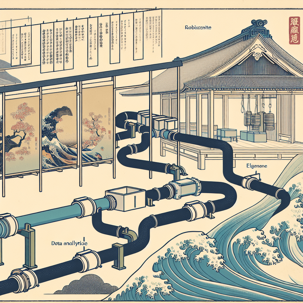 Create an image depicting a streamlined and efficient training pipeline for data analysis, featuring interconnected components and a flow of data, symbolizing robustness and effectiveness.