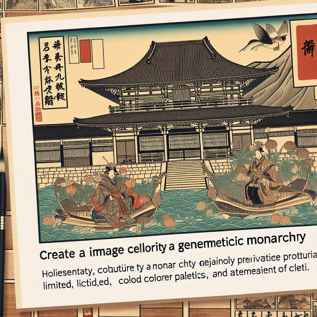 Create an image celebrating the Norwegian Monarchy, highlighting its legacy of cultural preservation and innovation.