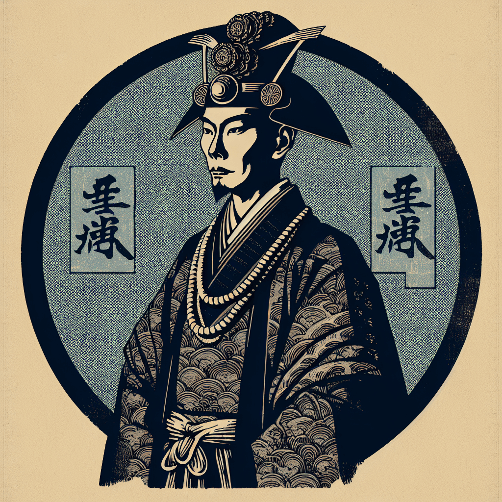 Create an image of Emperor Naruhito symbolically bridging the past and future, inspired by Dr. John Snow's legacy in innovation and history.