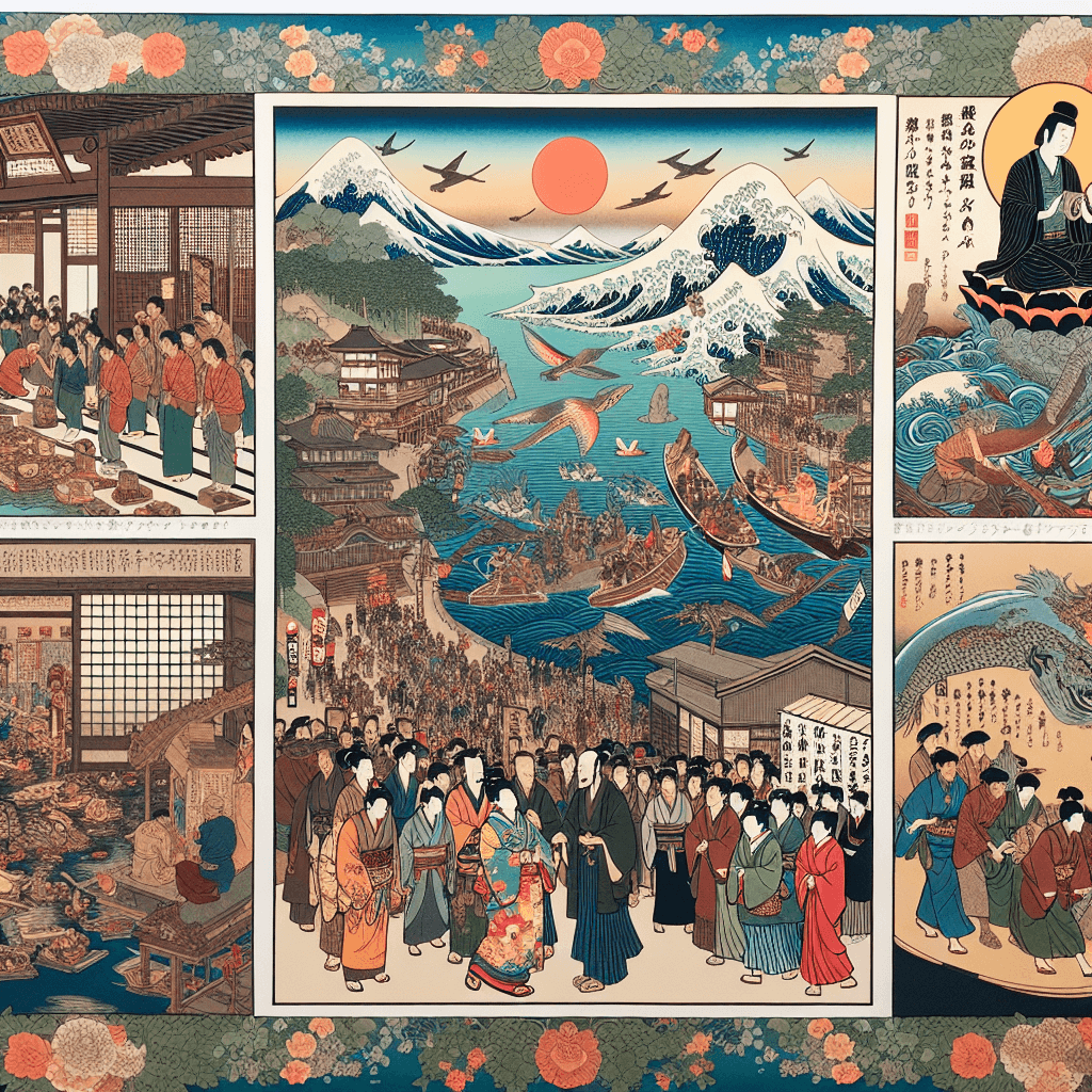 Create an image depicting Kuwait's vision for humanitarianism, focusing on inclusive relief efforts, showcasing unity, compassion, and support across diverse communities.