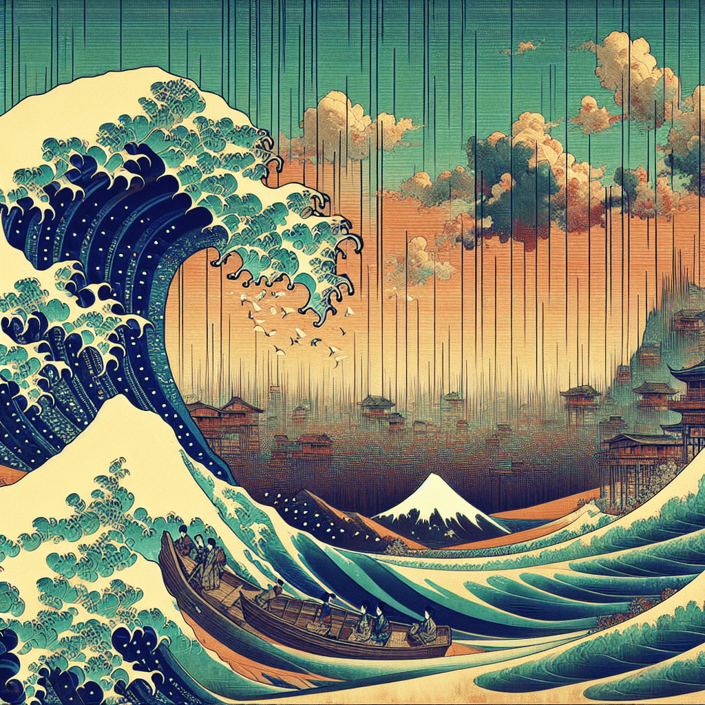 Create an image illustrating the concept of Information Theory, focusing on the balance between signal and noise, and highlighting the pursuit of ethical clarity through communication and entropy.