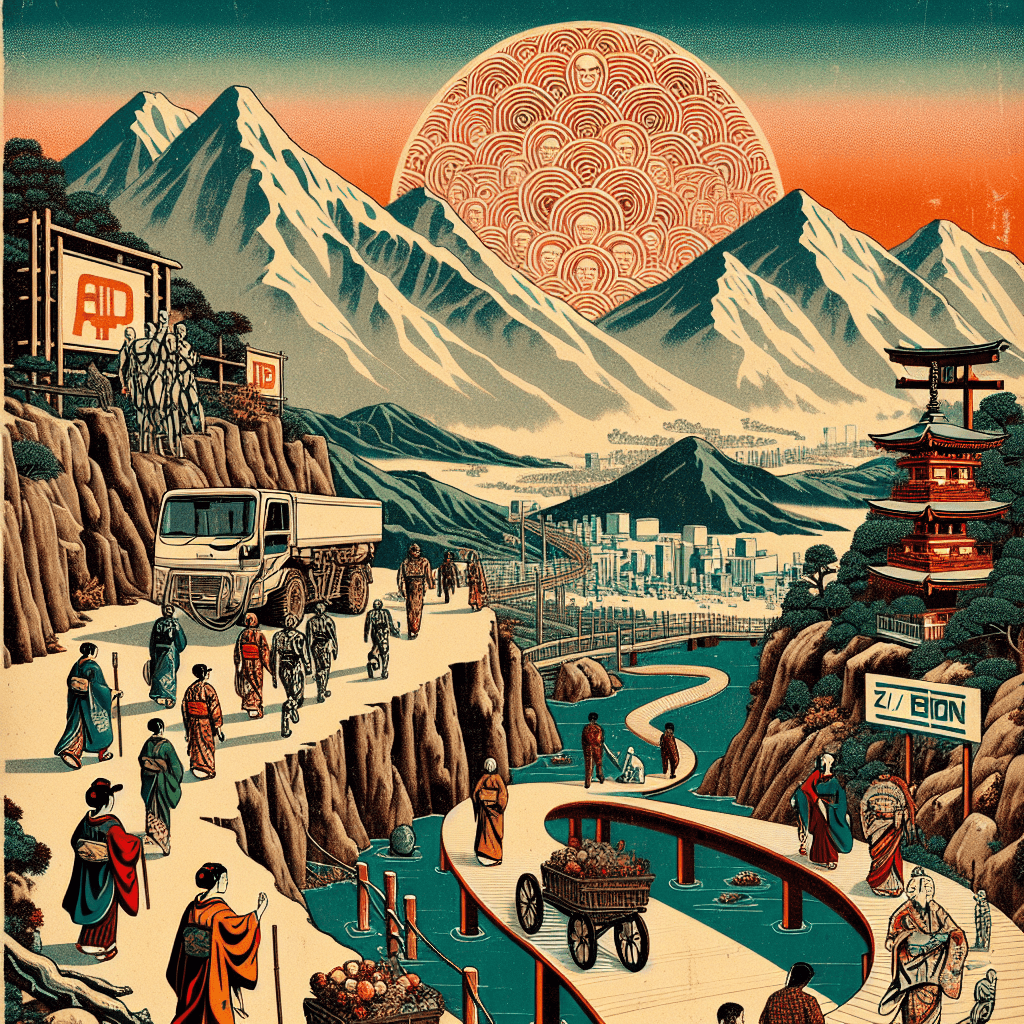 Create an image depicting the transformational journey of AI and humanity in a place called Zion.