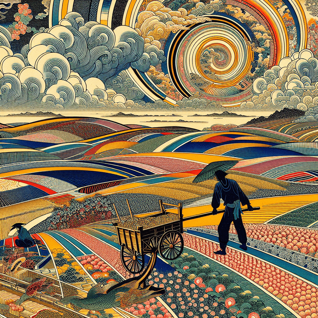 Create an image that represents the concept of utilitarianism, focusing on the idea of consequentialist ethics within philanthropic initiatives.