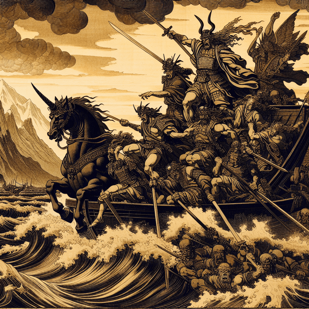 Depict the end of King Hoshea's reign and the fall of the Northern Kingdom.