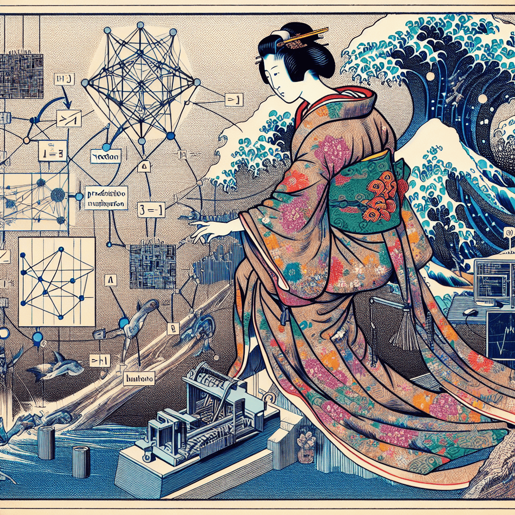 Create an image depicting the concept of vector arithmetic in generative models, highlighting the mathematical elements of prediction and transformation within a neural network framework.