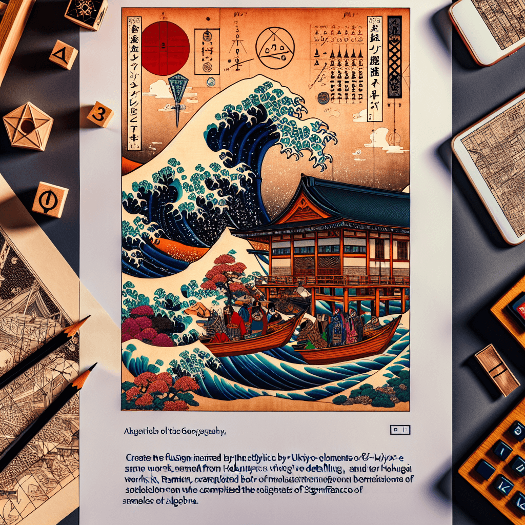 Create an image depicting the fusion of traditional Islamic culture and modern digital technology, highlighting the significance of algebra in the UAE's digital advancement during Ramadan.