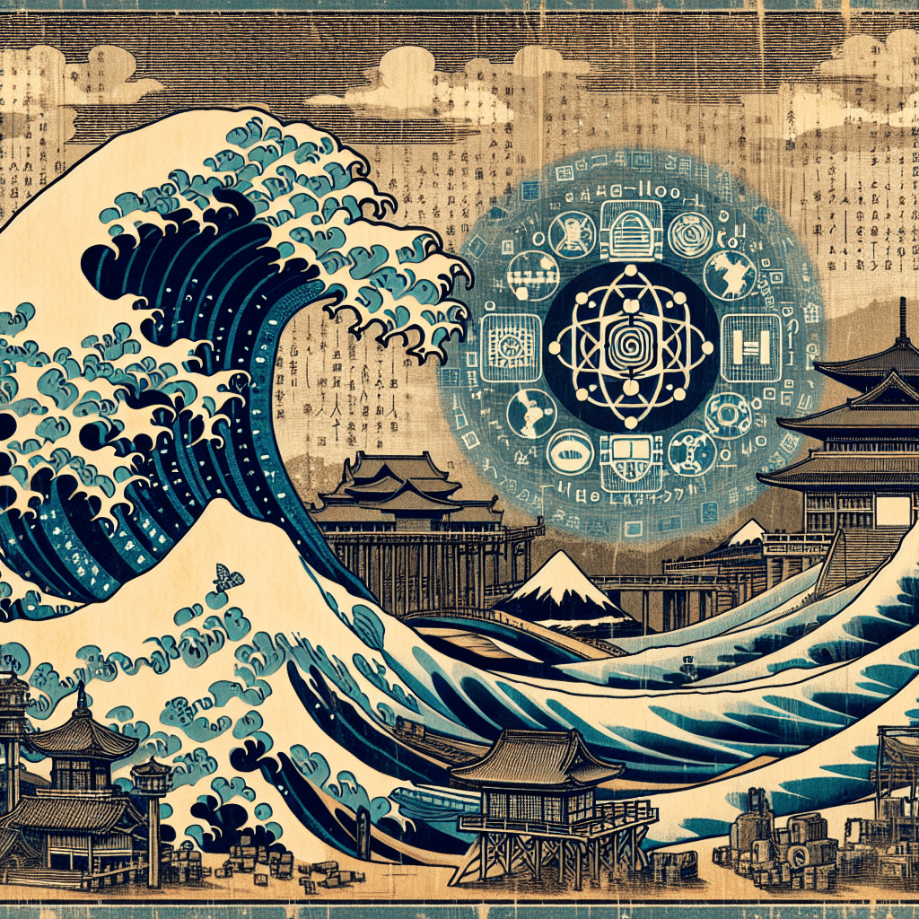 Create an image depicting the current state and analysis of artificial intelligence in China.