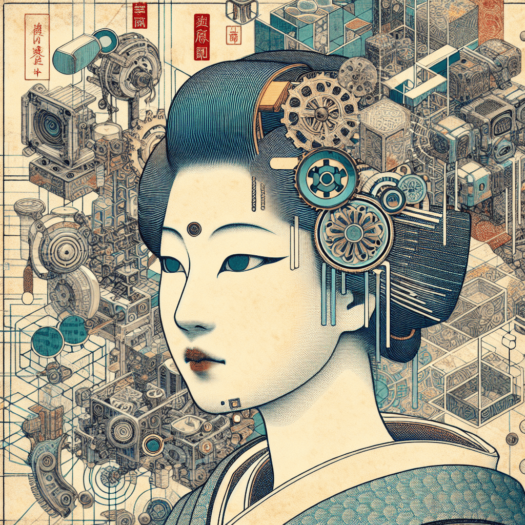 Create an image that represents the concept of responsible innovation in technology and AI, highlighting the balance between ethical considerations and technological advancement.