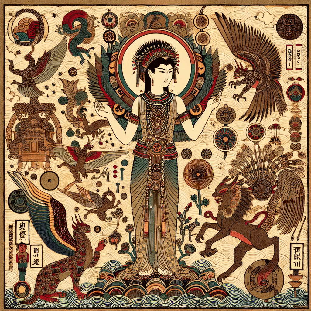 Create an image depicting Lilith from Mesopotamian culture, incorporating elements from myths and legends.