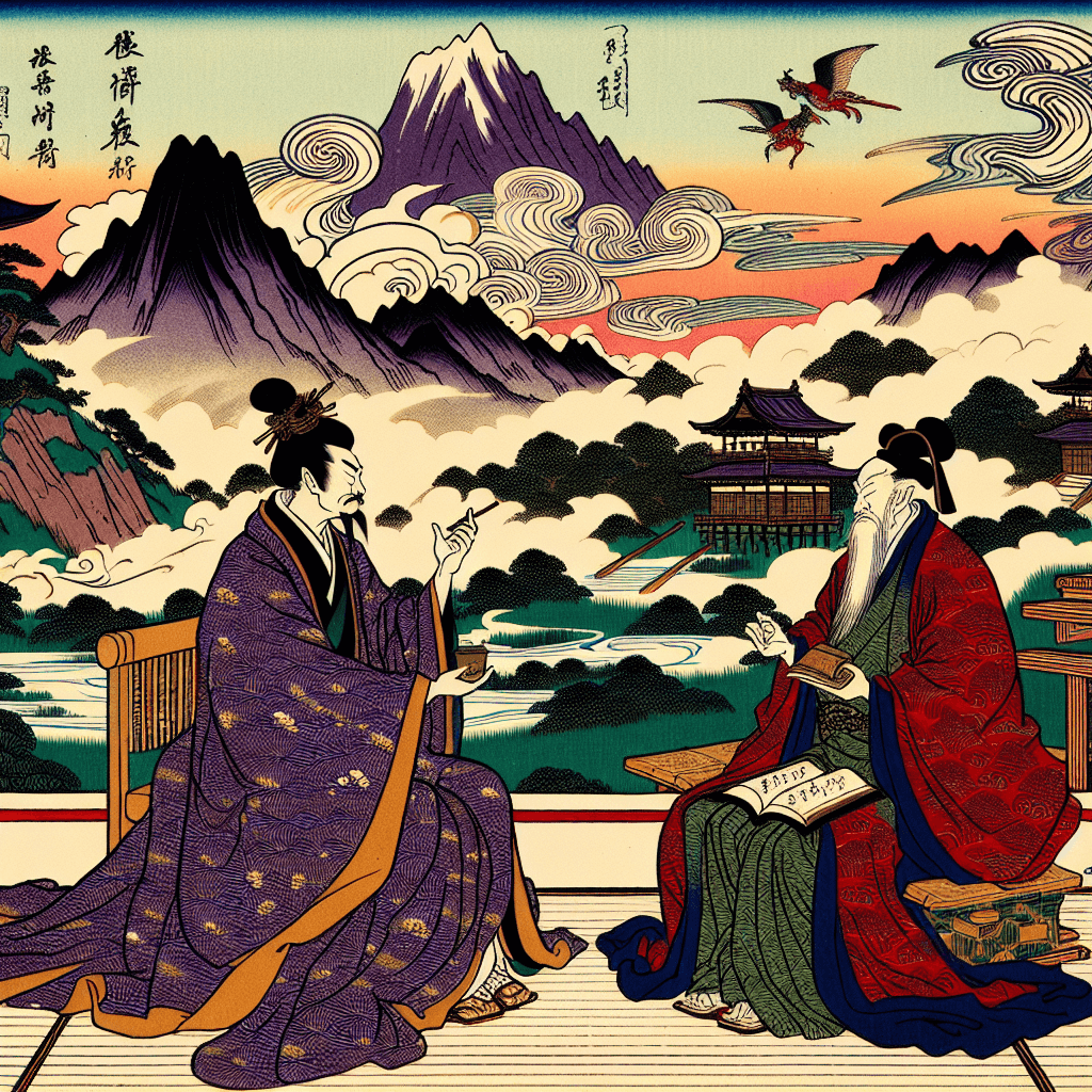 Create an image depicting the dynamic interaction between King Jehoiakim and Prophet Jeremiah.