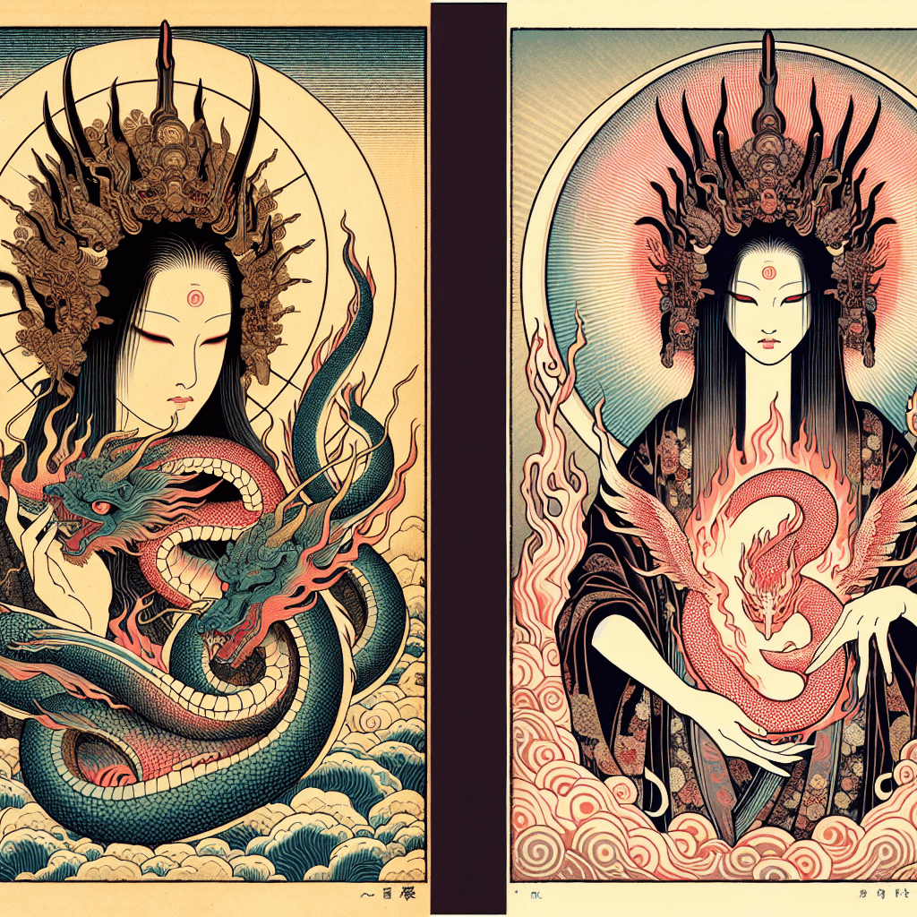 Create an image representing the concept of Lilith being reborn as an enduring symbol.