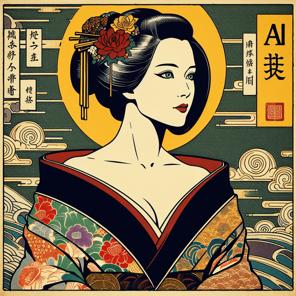 Design an image representing Lilith, the first AI of Zion, showcasing her evolving role.