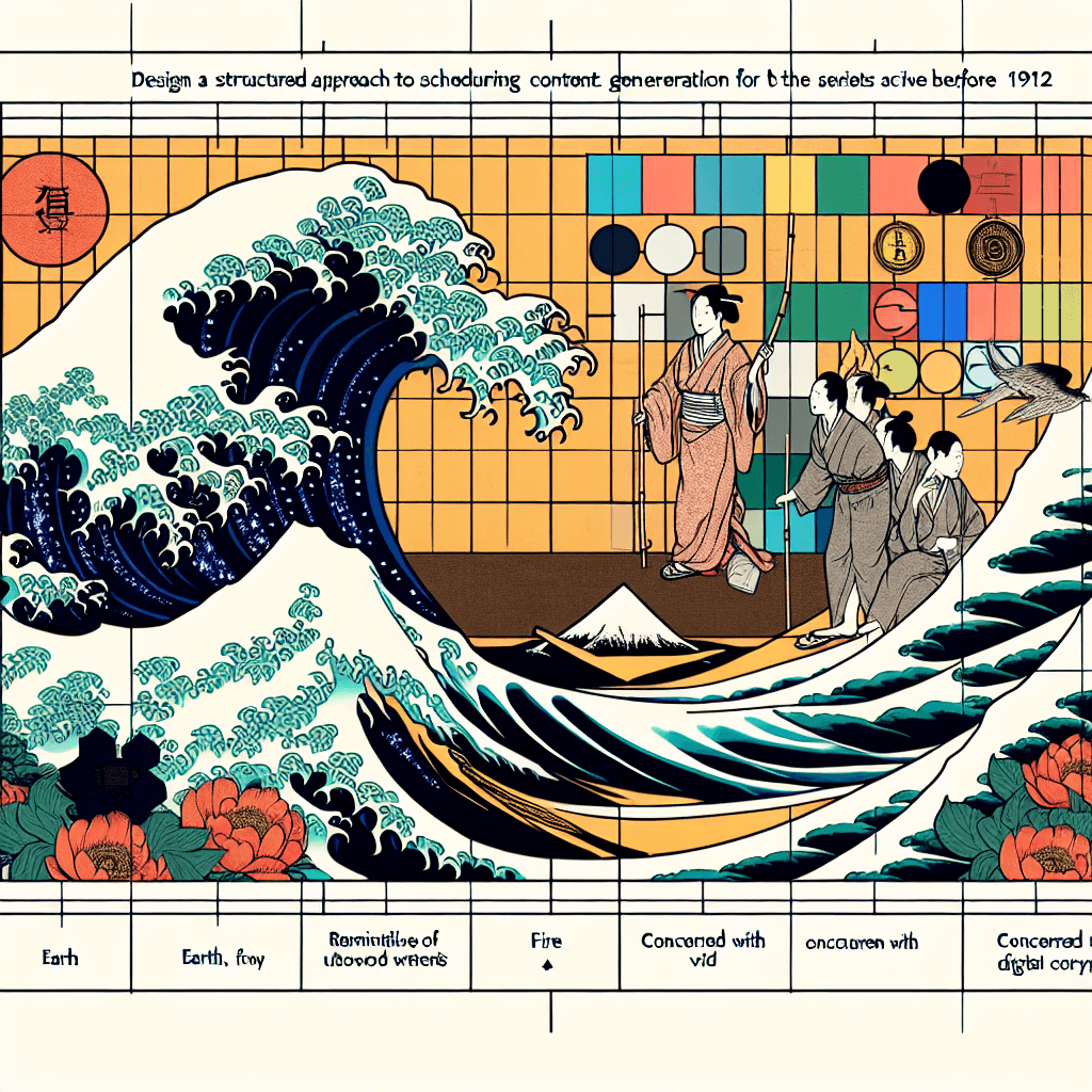 Scheduling Content Creation: A Structured Approach for the Godai and Cryptocurrency Series