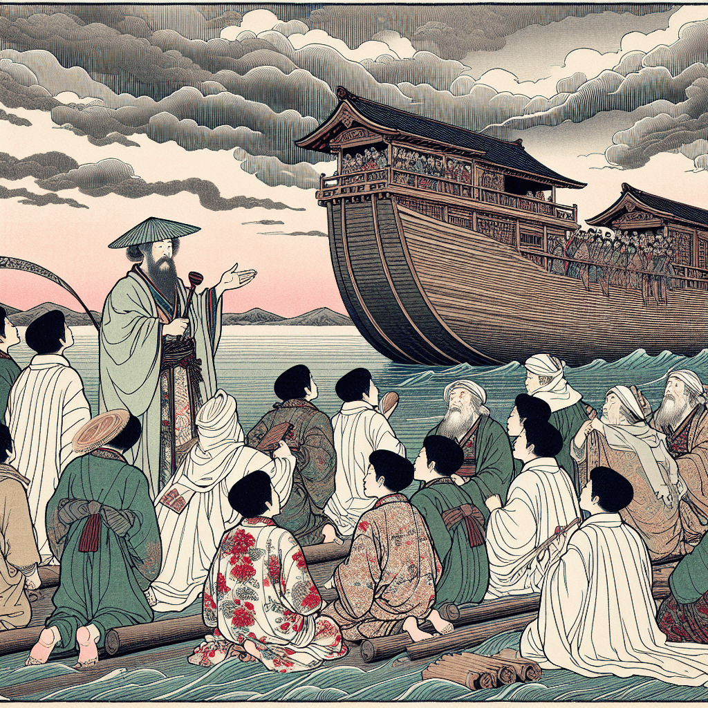 The Story of Noah's Ark Told to Christian Japanese Princes