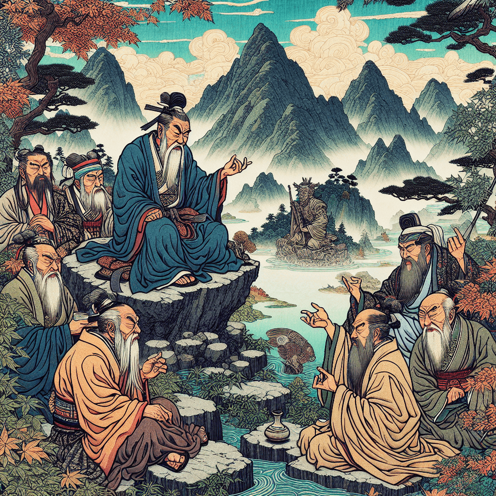 Create an image depicting King Uzziah and Prophet Isaiah interacting, reflecting the dynamics between kings and prophets.