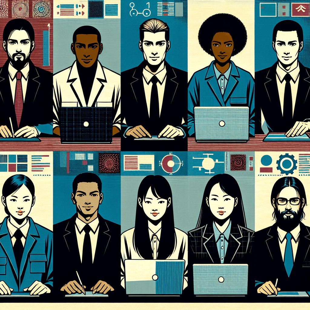 Create an image depicting a team of professionals collaborating to solve technical issues, ensuring seamless operations and efficiency.