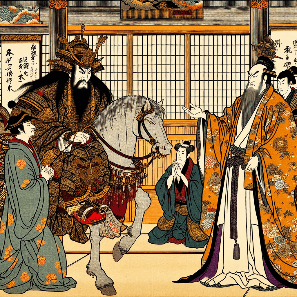 Illustrate a scene depicting a confrontation between King Ahab and Prophet Elijah.