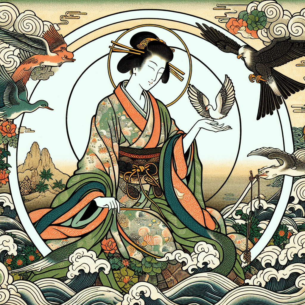 Create an image depicting the integration of thematic elements from the Coin–Godai Synergy Series, focusing on the balance and harmony between different themes.