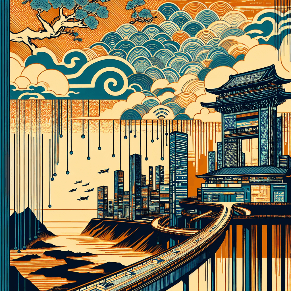 Create an image depicting the future landscape of IP threat intelligence, highlighting advanced technology and innovative solutions for navigating emerging cyber threats.