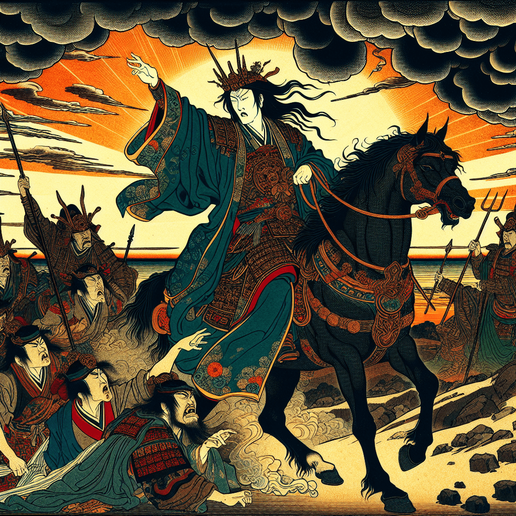 Illustrate the end of King Jeroboam I's reign, focusing on his succession and prophecy.