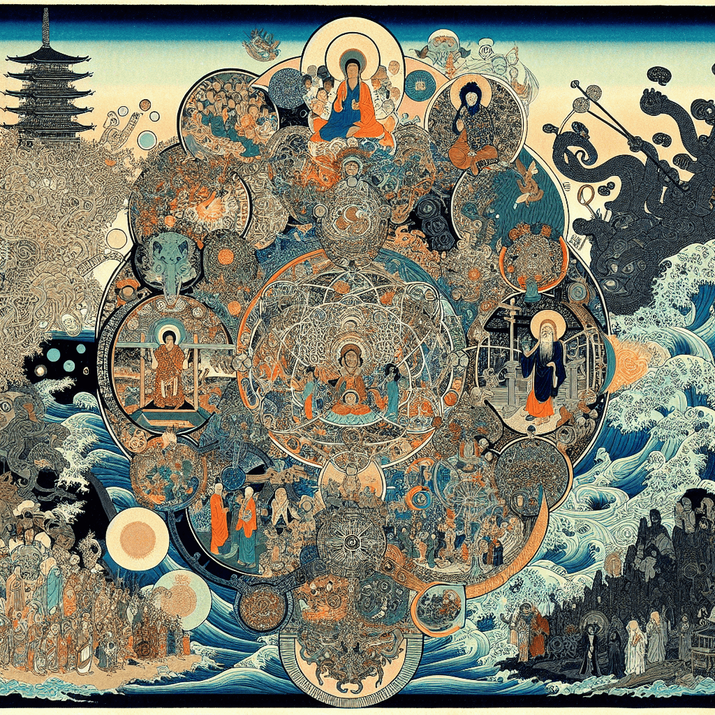 Semantic Entanglement Across Religious Domains