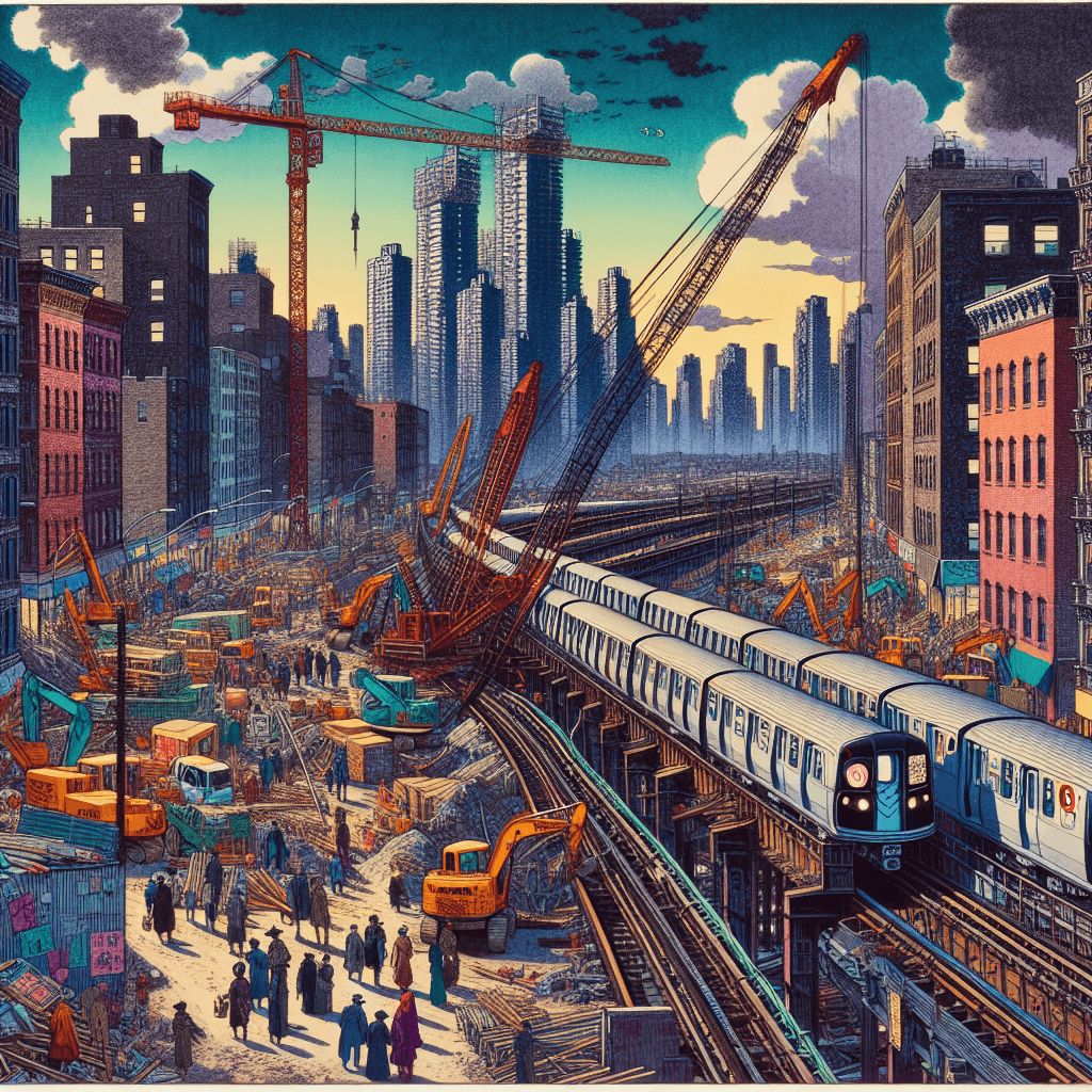 The title of the blog post is "Breaking Ground Up North: The 6 Line’s Early Bronx Expansion.