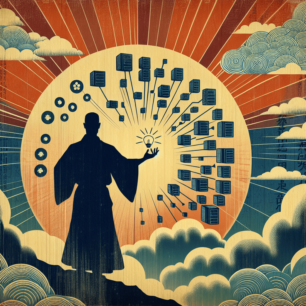 Create an image depicting the future of Oracle optimization, highlighting the integration of AI and cloud technology, and paying homage to Dr. Hobbs' lasting influence in the field.